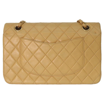 Chanel Beige Lamb Gold Quilted 25 Shoulder Bag — view 3