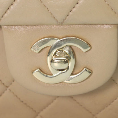 Chanel Beige Lamb Gold Quilted 25 Shoulder Bag — view 6
