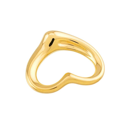 Tiffany & Co Open Heart Pendant Top 27 mm 18k YG Yellow Gold — view 3