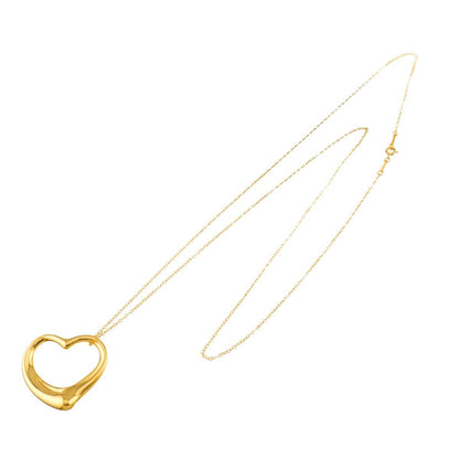 Tiffany & Co Open Heart Width 35 mm Long Necklace 76 cm 18k YG Yellow Gold — view 2