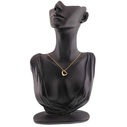 Tiffany & Co Open Heart Width 15.5 mm Necklace 40 cm 18k YG Yellow Gold — view 7