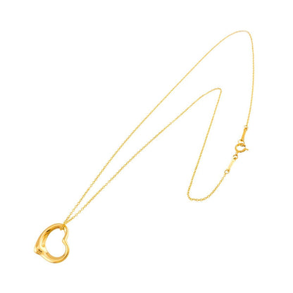 Tiffany & Co Open Heart Width 15.5 mm Necklace 40 cm 18k YG Yellow Gold — view 2