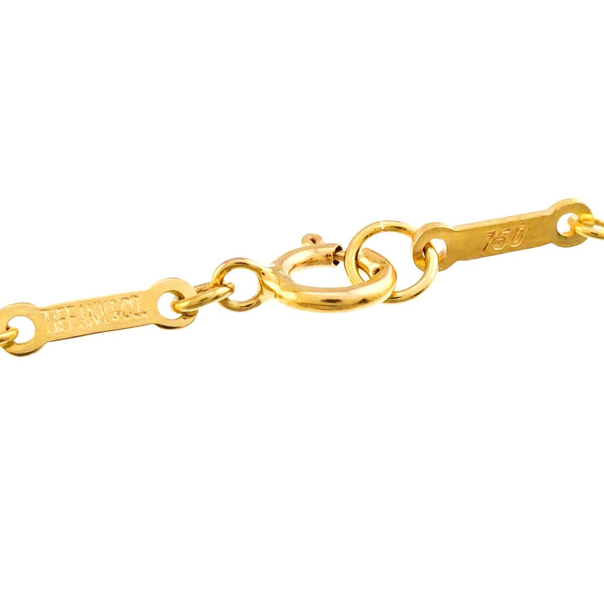 Tiffany & Co Open Heart Width 22 mm Necklace 40 cm 18k YG Yellow Gold — view 5