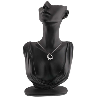 Tiffany & Co Open Heart Necklace Width 22 mm 40 cm 925 Sterling Silver — view 7