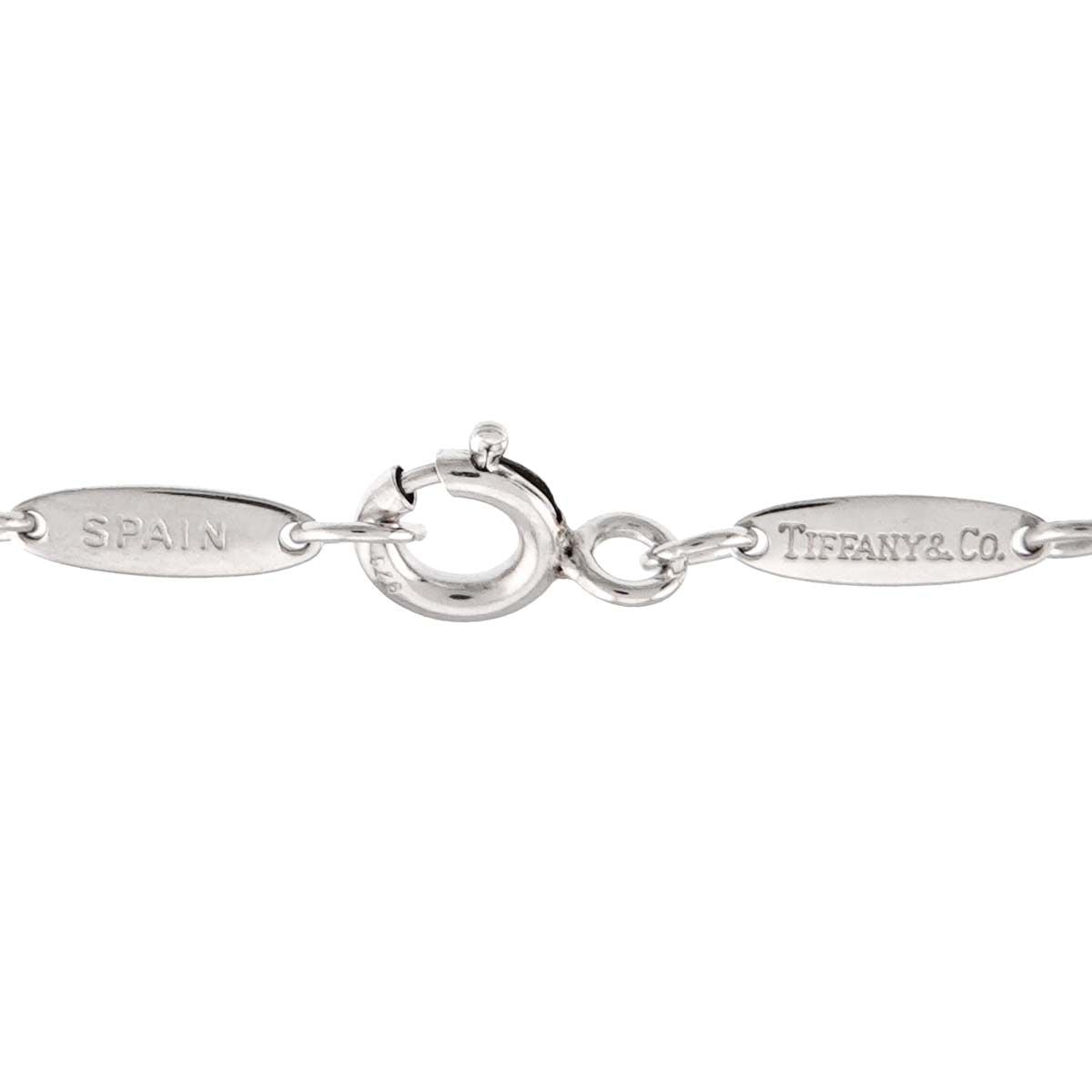 Tiffany & Co Open Heart Necklace Width 22 mm 40 cm 925 Sterling Silver — view 5