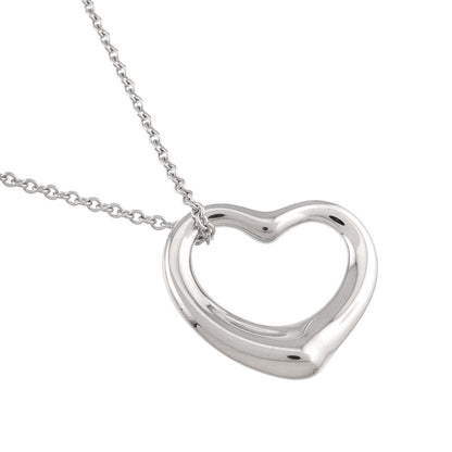Tiffany & Co Open Heart Necklace Width 22 mm 40 cm 925 Sterling Silver — view 3
