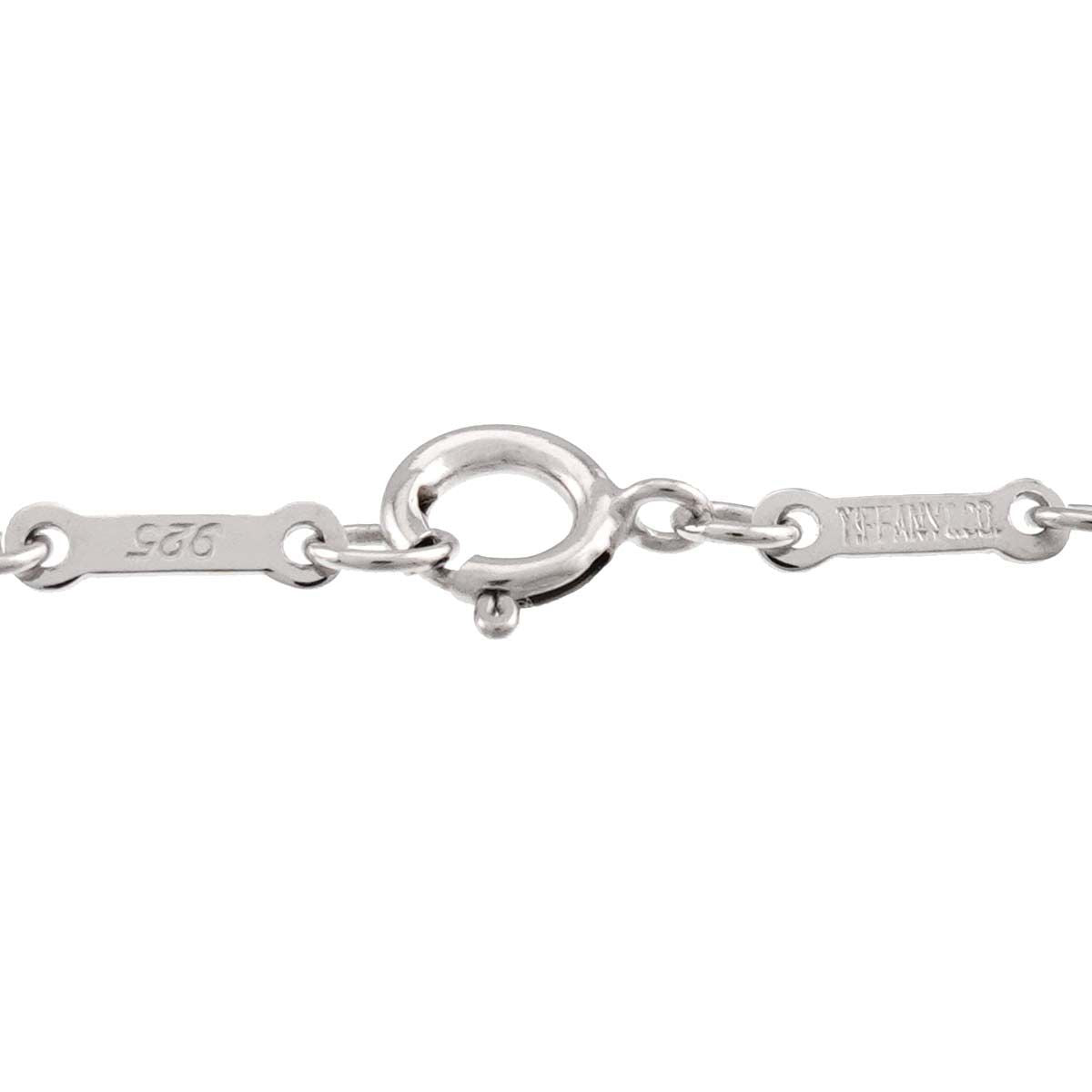 Tiffany & Co Open Heart Necklace Width 22 mm 40 cm 925 Sterling Silver — view 5