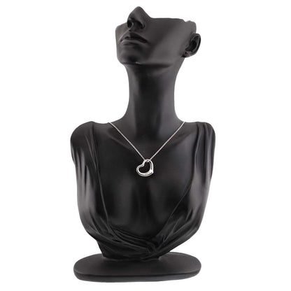Tiffany & Co Open Heart Necklace Width 22 mm 40 cm 925 Sterling Silver — view 7