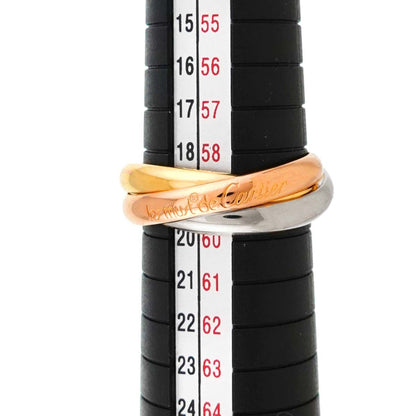 Cartier Trinity MM 59 Ring 18k YG WG PG Consecutive Suri Gold Colors 750 — view 6