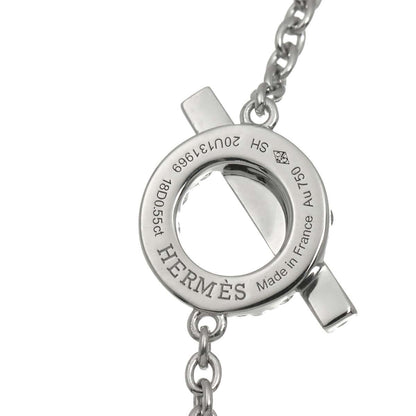 Hermes Finesse Diamond Bracelet 15.5 cm 18k WG White Gold — view 3