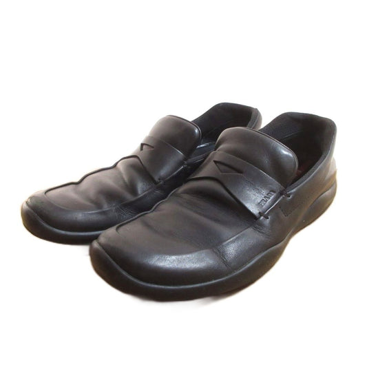 Prada Sport Sneakers Leather 6.5 Black Loafers