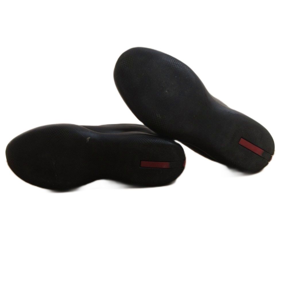 Prada Sport Sneakers Leather 6.5 Black Loafers — view 7
