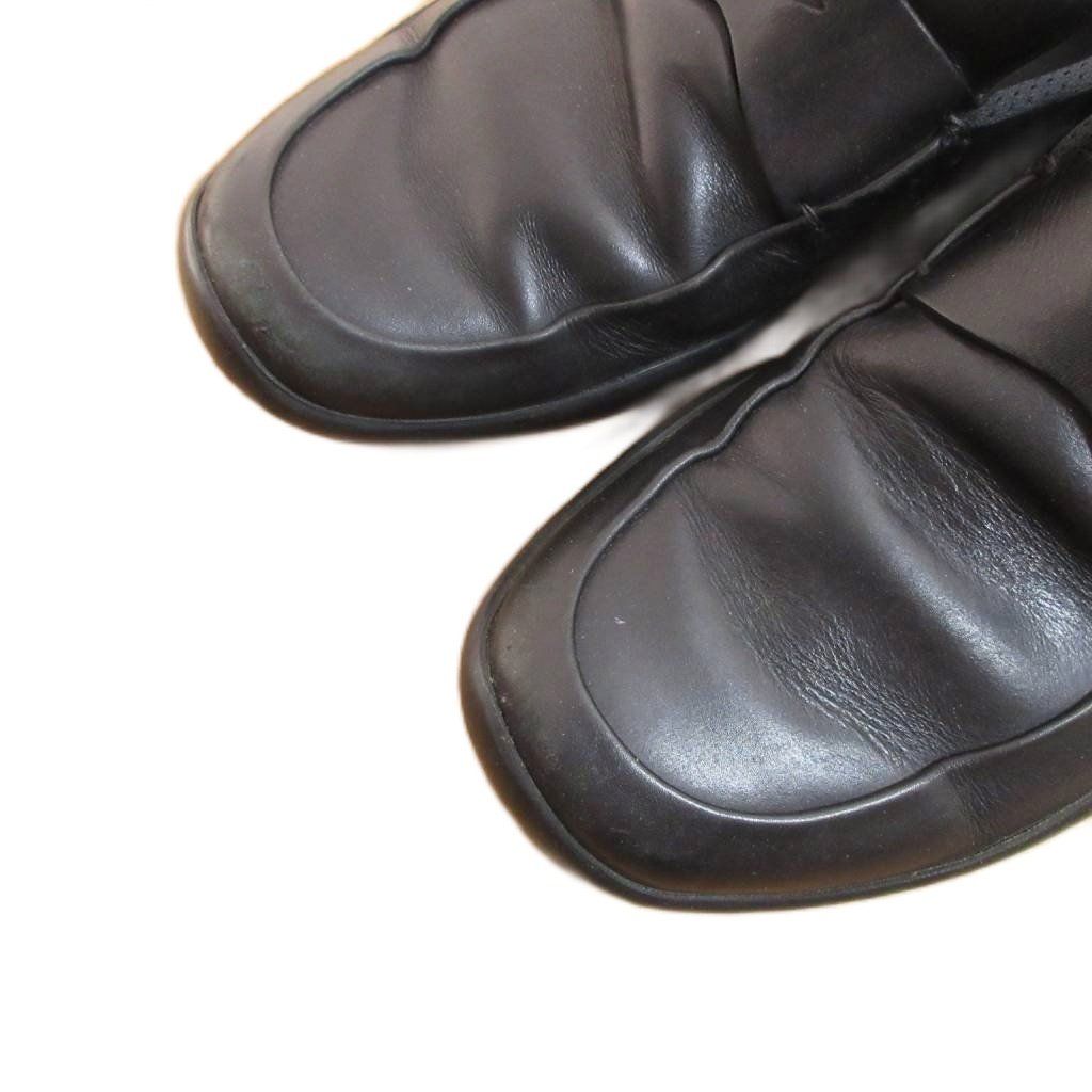 Prada Sport Sneakers Leather 6.5 Black Loafers — view 3