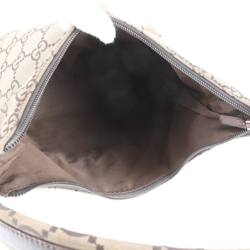 Gucci GG Nylon Leather Shoulder Bag Hand Enm — view 7