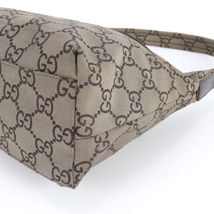 Gucci GG Nylon Leather Shoulder Bag Hand Enm — view 4