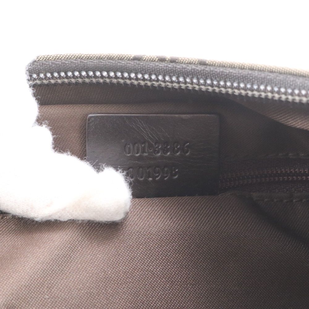 Gucci GG Nylon Leather Shoulder Bag Hand Enm — view 9