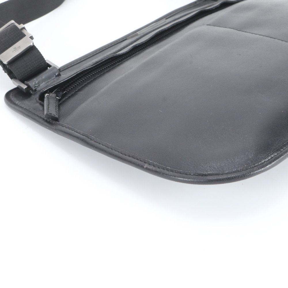 Gucci 001 Leather Shoulder Bag Crossbody Messenger Business Black Ebm — view 5