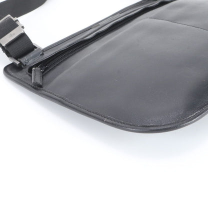 Gucci 001 Leather Shoulder Bag Crossbody Messenger Business Black Ebm — view 5