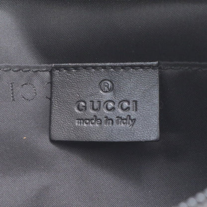 Gucci 001 Leather Shoulder Bag Crossbody Messenger Business Black Ebm — view 7