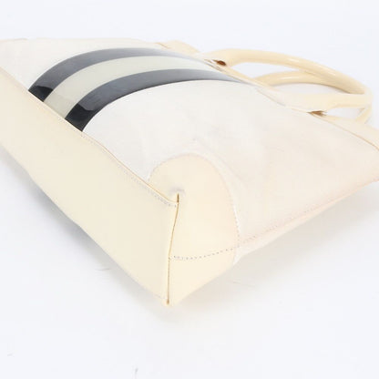 Gucci Sherry Line 002 Leather Canvas Handbag Tote Egm — view 5