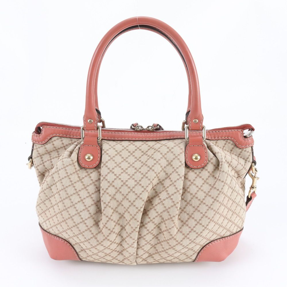 Gucci Diamante Ski Leather 2-Way Shoulder Bag Crossbody Hand Tote Enm — view 3
