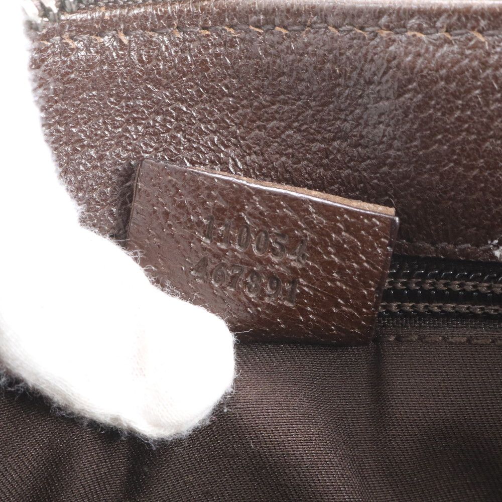 Gucci GG Canvas Leather Shoulder Bag Crossbody Messenger Business — view 9