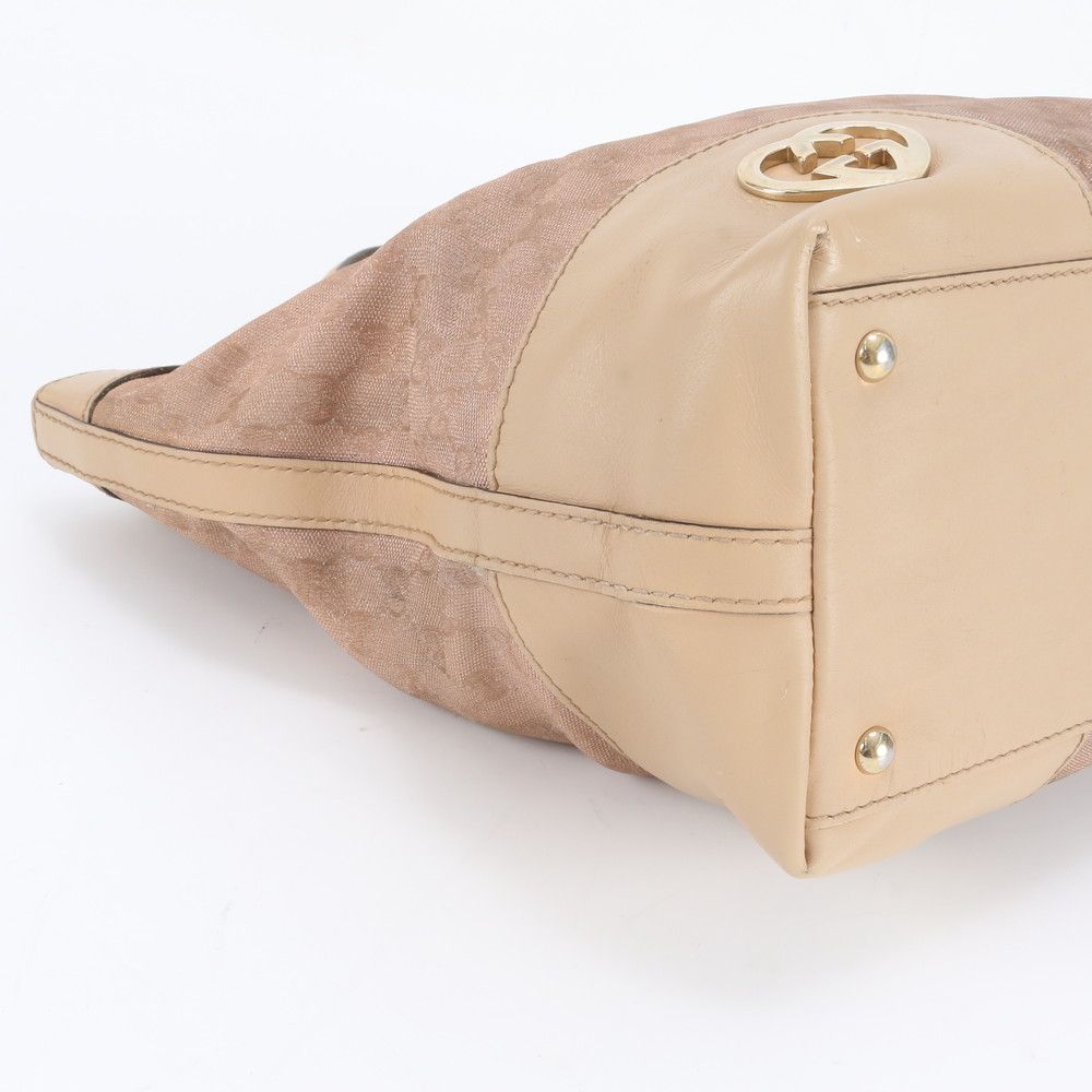 Gucci GG Canvas Brea Leather Tote Shoulder Hand Pink Ebm — view 6