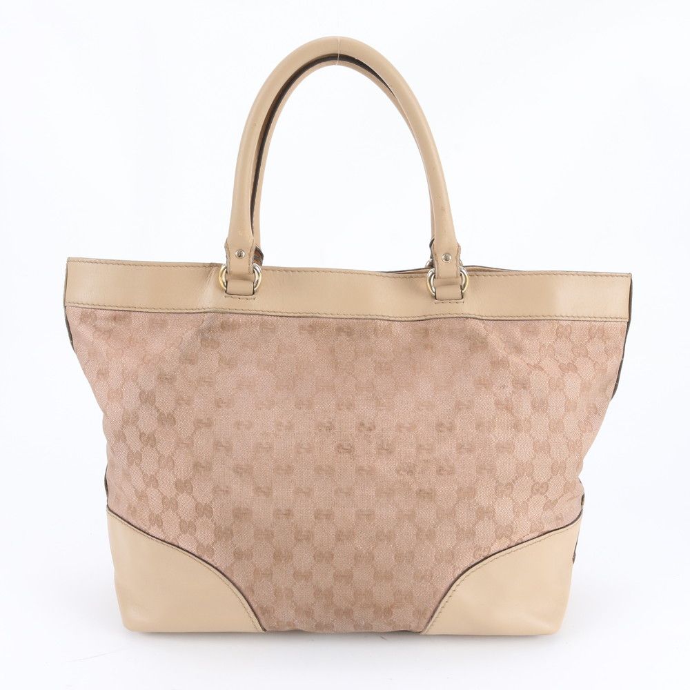 Gucci GG Canvas Brea Leather Tote Shoulder Hand Pink Ebm — view 3