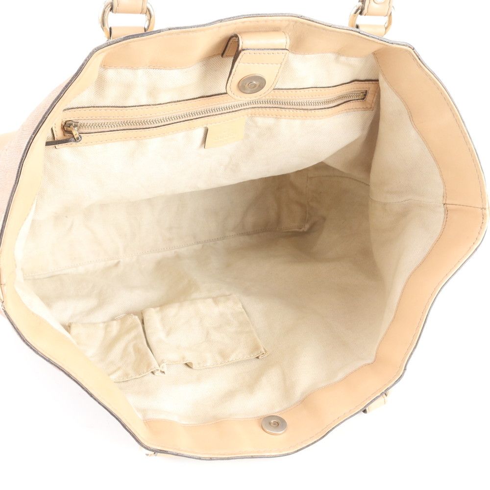 Gucci GG Canvas Brea Leather Tote Shoulder Hand Pink Ebm — view 7