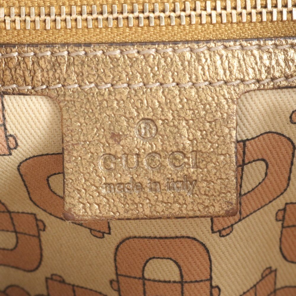 Gucci GG Canvas Leather Shoulder Bag Crossbody Ebm — view 8