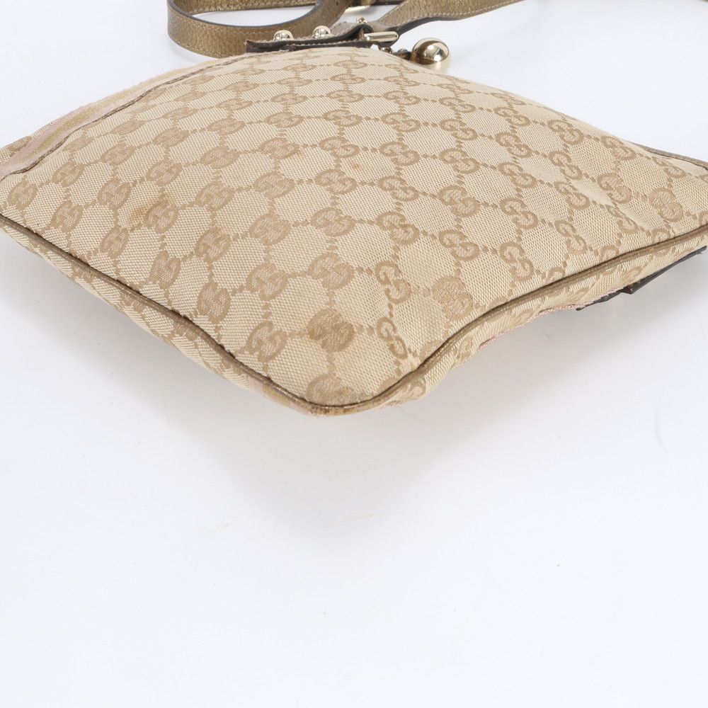 Gucci GG Canvas Leather Shoulder Bag Crossbody Ebm — view 5