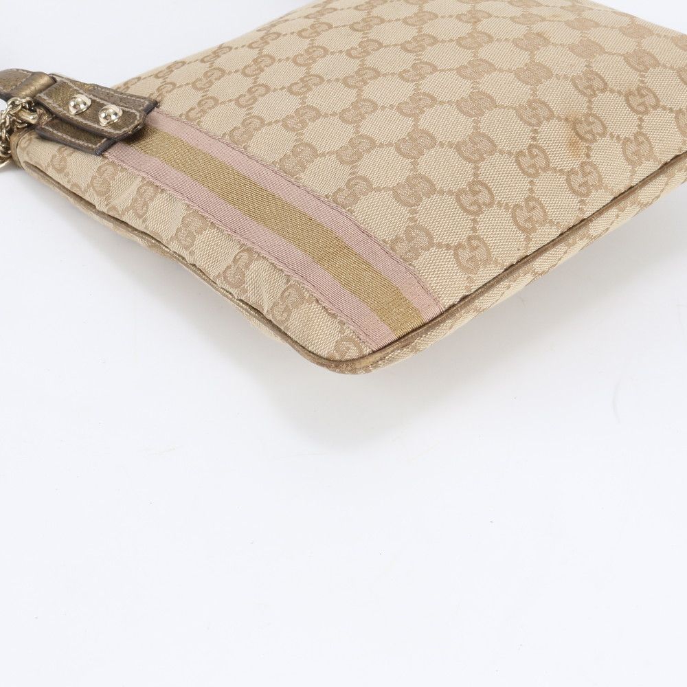 Gucci GG Canvas Leather Shoulder Bag Crossbody Ebm — view 4