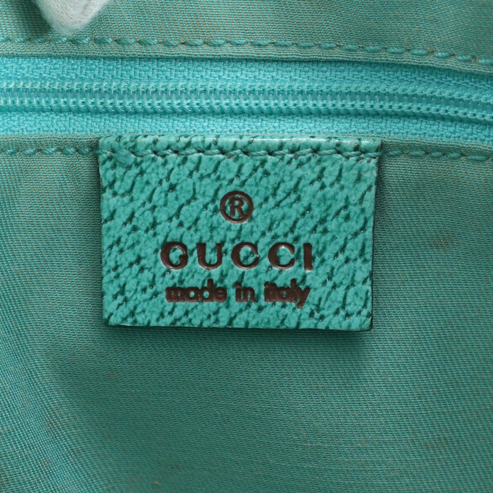 Gucci GG Canvas Leather Tote Shoulder Hand Ebm — view 8