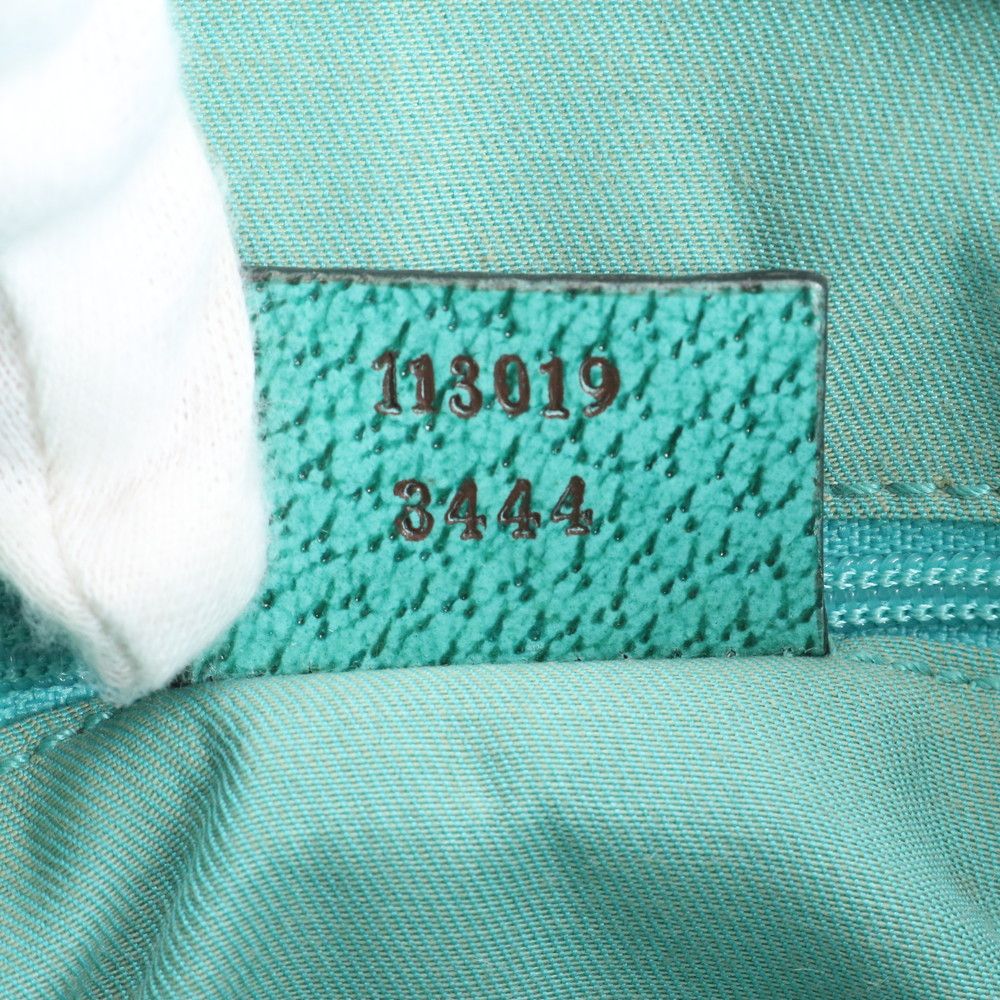 Gucci GG Canvas Leather Tote Shoulder Hand Ebm — view 9