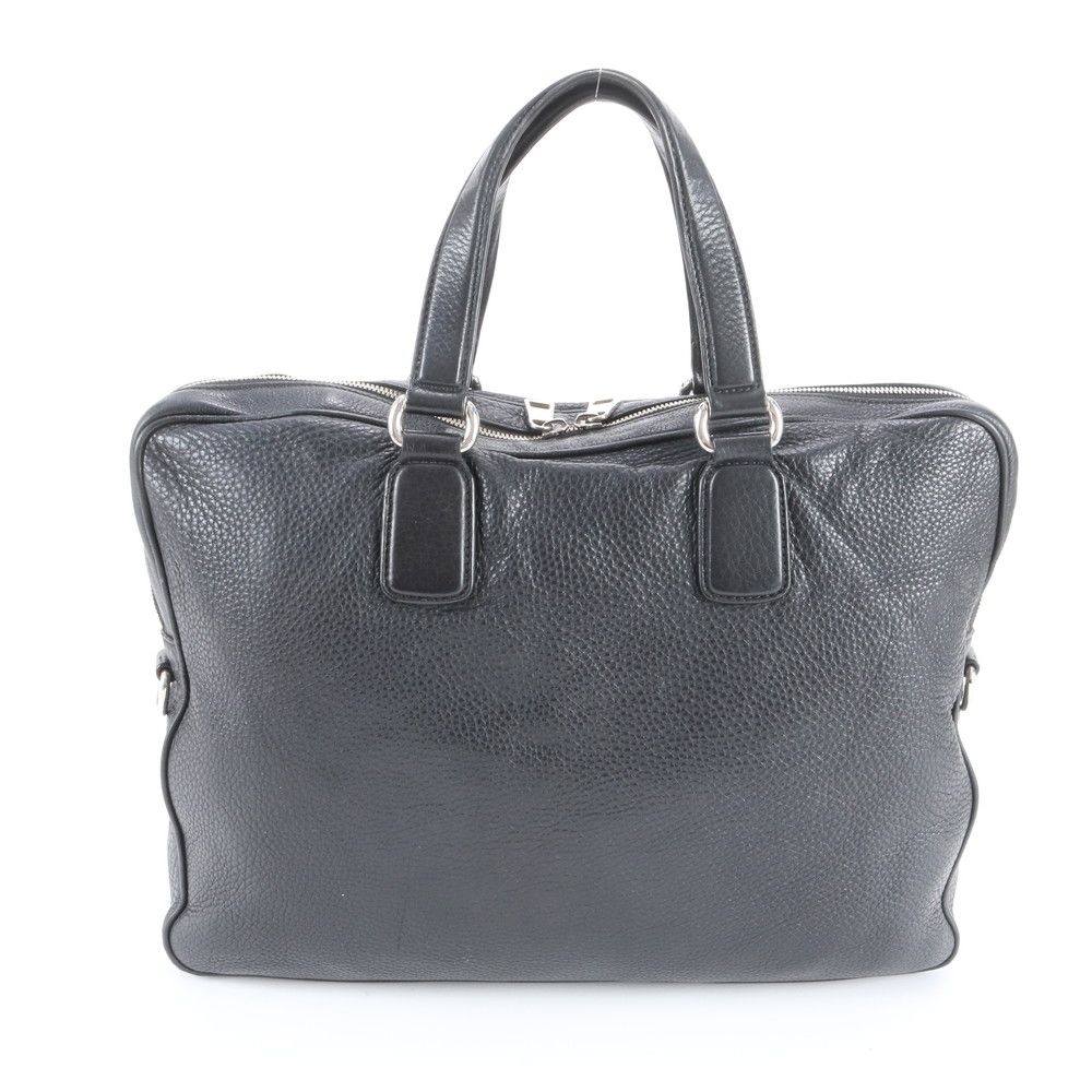 Gucci Interlocking Leather Business Document Briefcase Tote Enm — view 3
