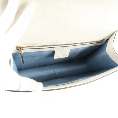 Gucci Sylvie Bi & Star Leather 2-Way Shoulder Bag Crossbody Tote Hand Ebm — view 6