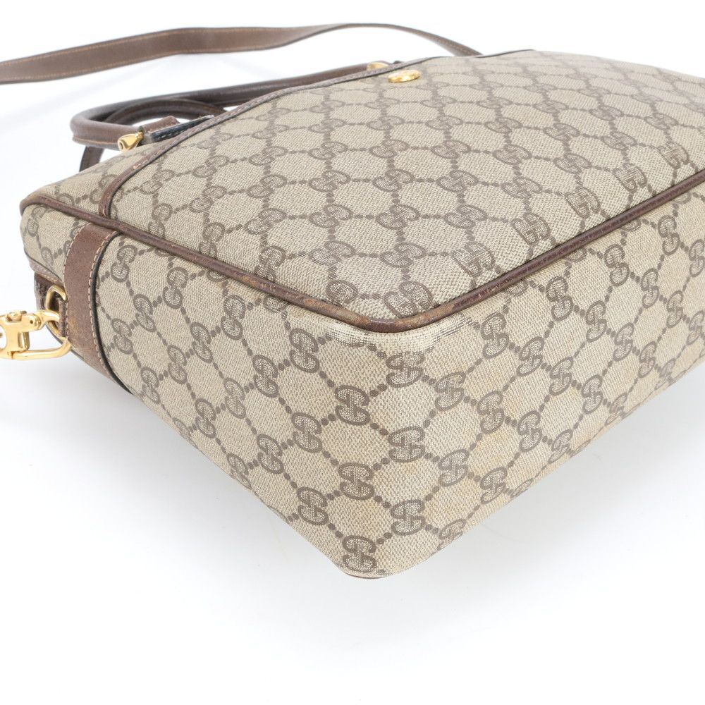 Gucci GG Supreme Leather 2-Way Tote Crossbody Shoulder Hand Egm — view 4
