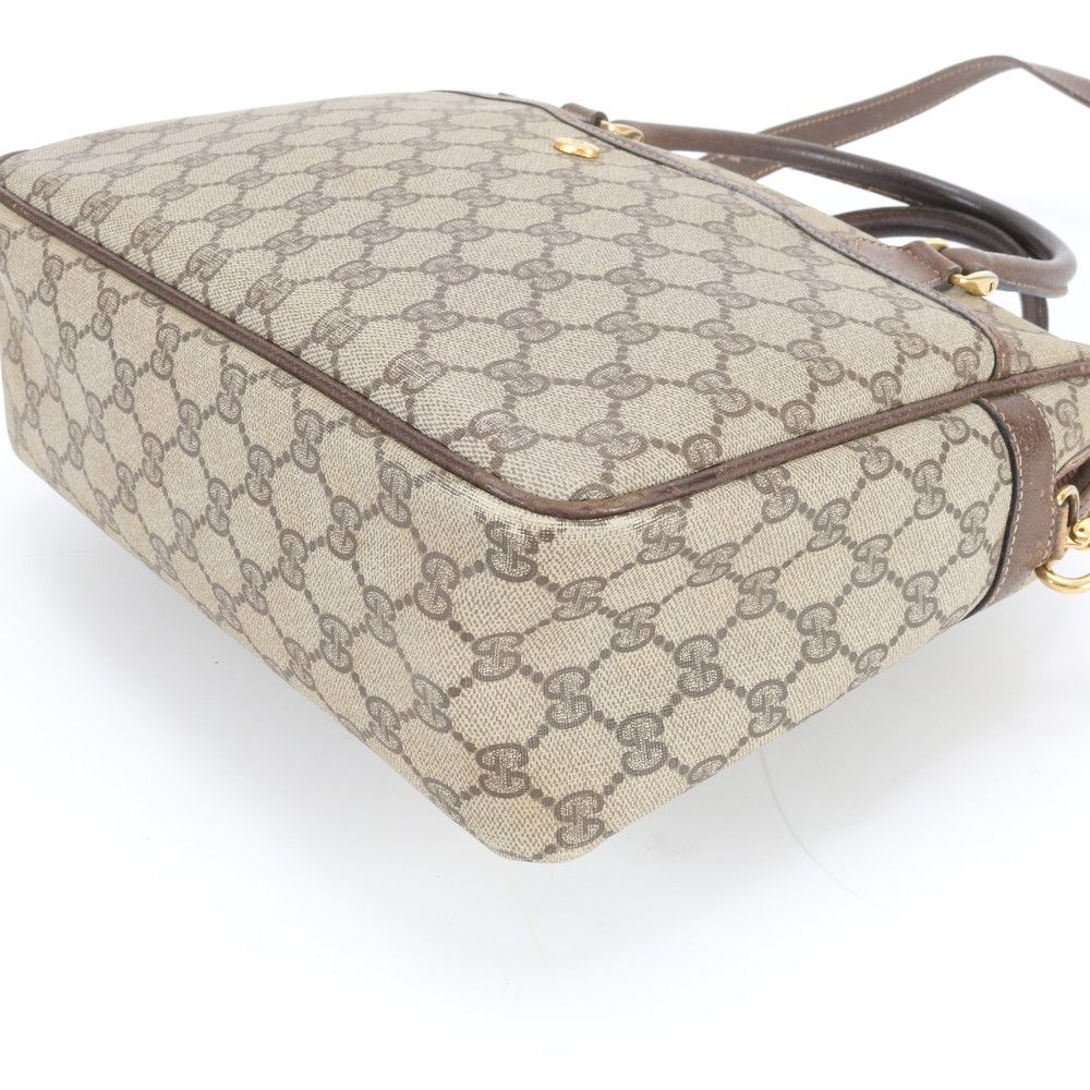 Gucci GG Supreme Leather 2-Way Tote Crossbody Shoulder Hand Egm — view 5