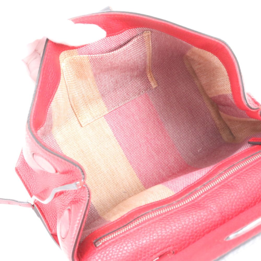 Gucci Bamboo Daily Leather 2-Way Shoulder Bag Crossbody Hand Red — view 8