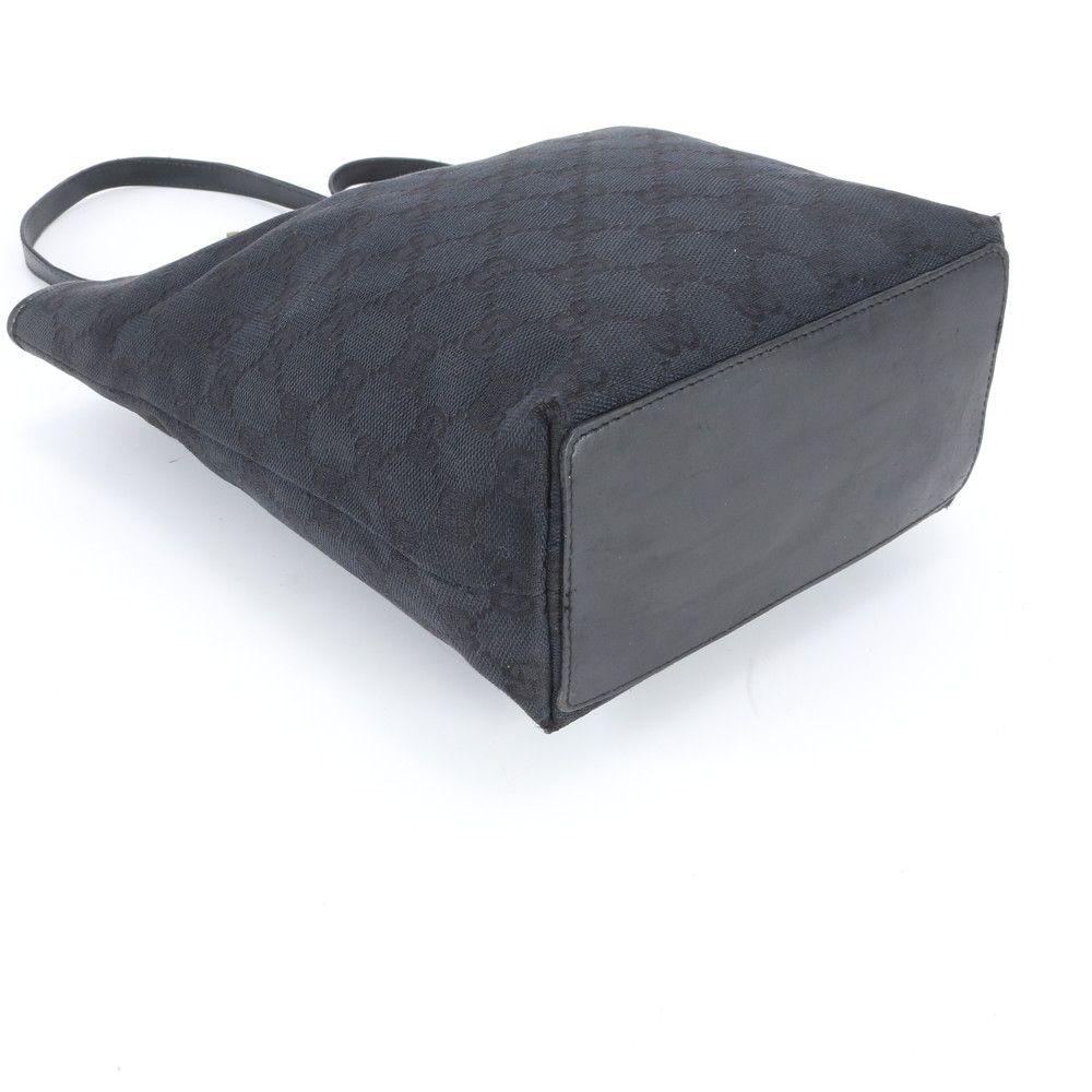 Gucci GG Canvas 002 Leather Tote Shoulder Hand Black Ebm — view 4