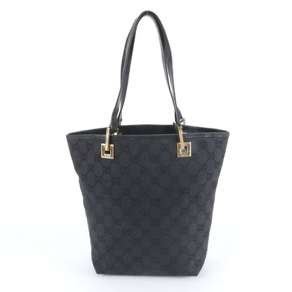 Gucci GG Canvas 002 Leather Tote Shoulder Hand Black Ebm — view 3