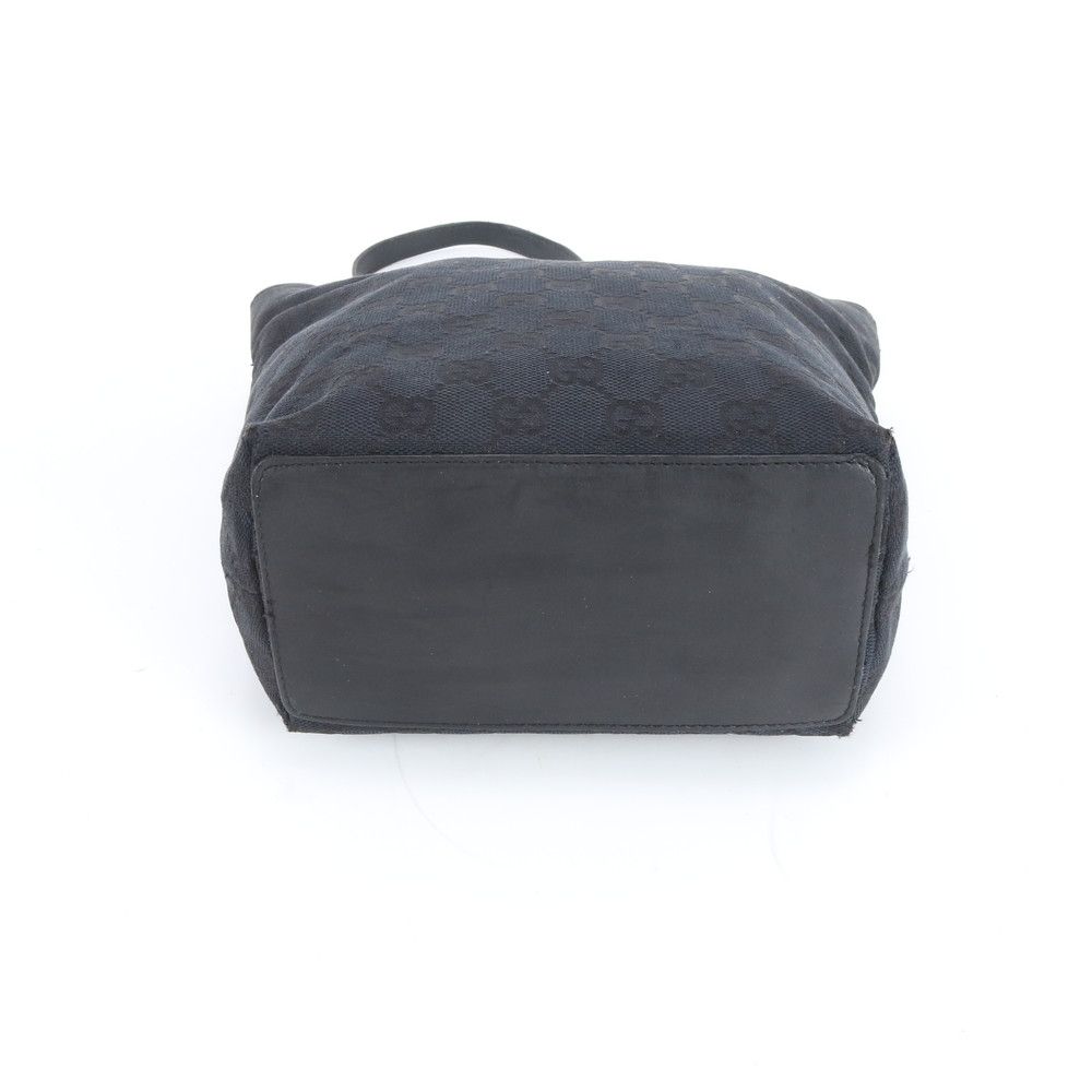 Gucci GG Canvas 002 Leather Tote Shoulder Hand Black Ebm — view 6
