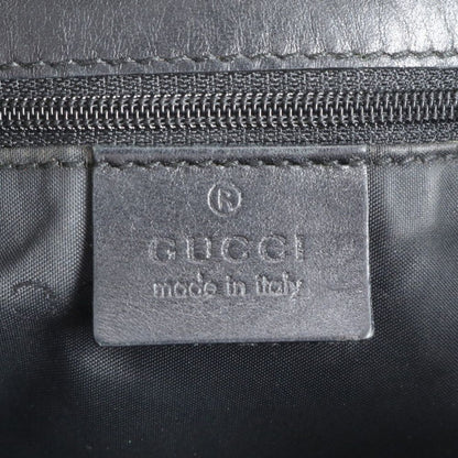 Gucci GG Canvas 002 Leather Tote Shoulder Hand Black Ebm — view 8