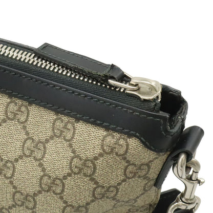 Gucci GG Supreme Sherry Line Web Messenger Bag Crossbody Beige Black — view 6