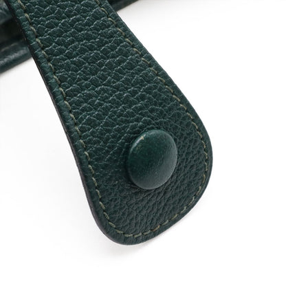 Hermes Evelyne 1 GM Shoulder Bag Taurillon Clemence Leather Green Gold — view 6