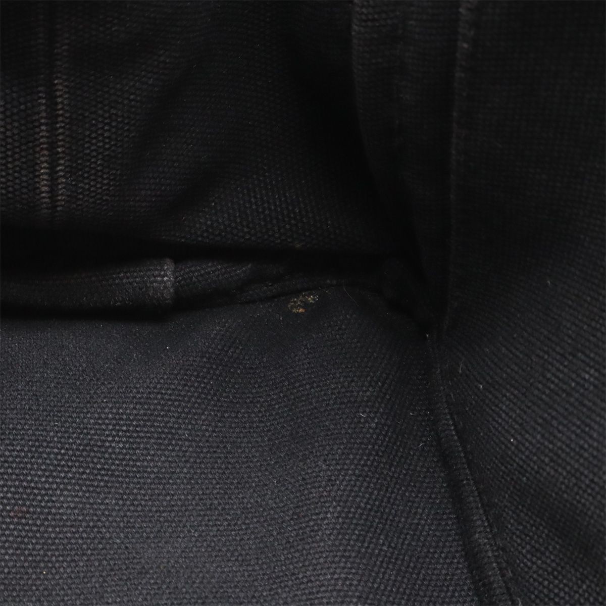 Prada Canapa 2-Way Shoulder Bag Crossbody Canvas Nero Black Gold — view 8