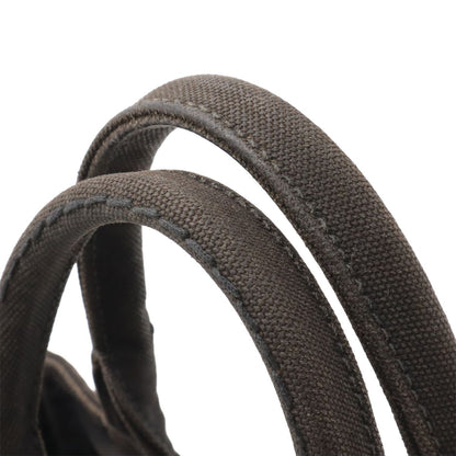 Prada Canapa 2-Way Shoulder Bag Crossbody Canvas Nero Black Gold — view 5