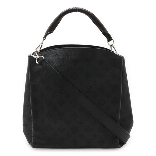Louis Vuitton Mahina Babylon PM Shoulder Bag Leather Noir Black Silver