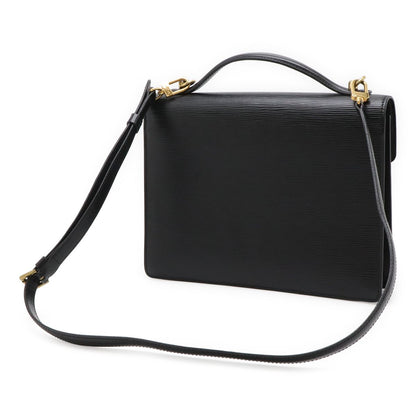 Louis Vuitton Epi Monceau Second 2-Way Shoulder Bag Noir Black Gold — view 2