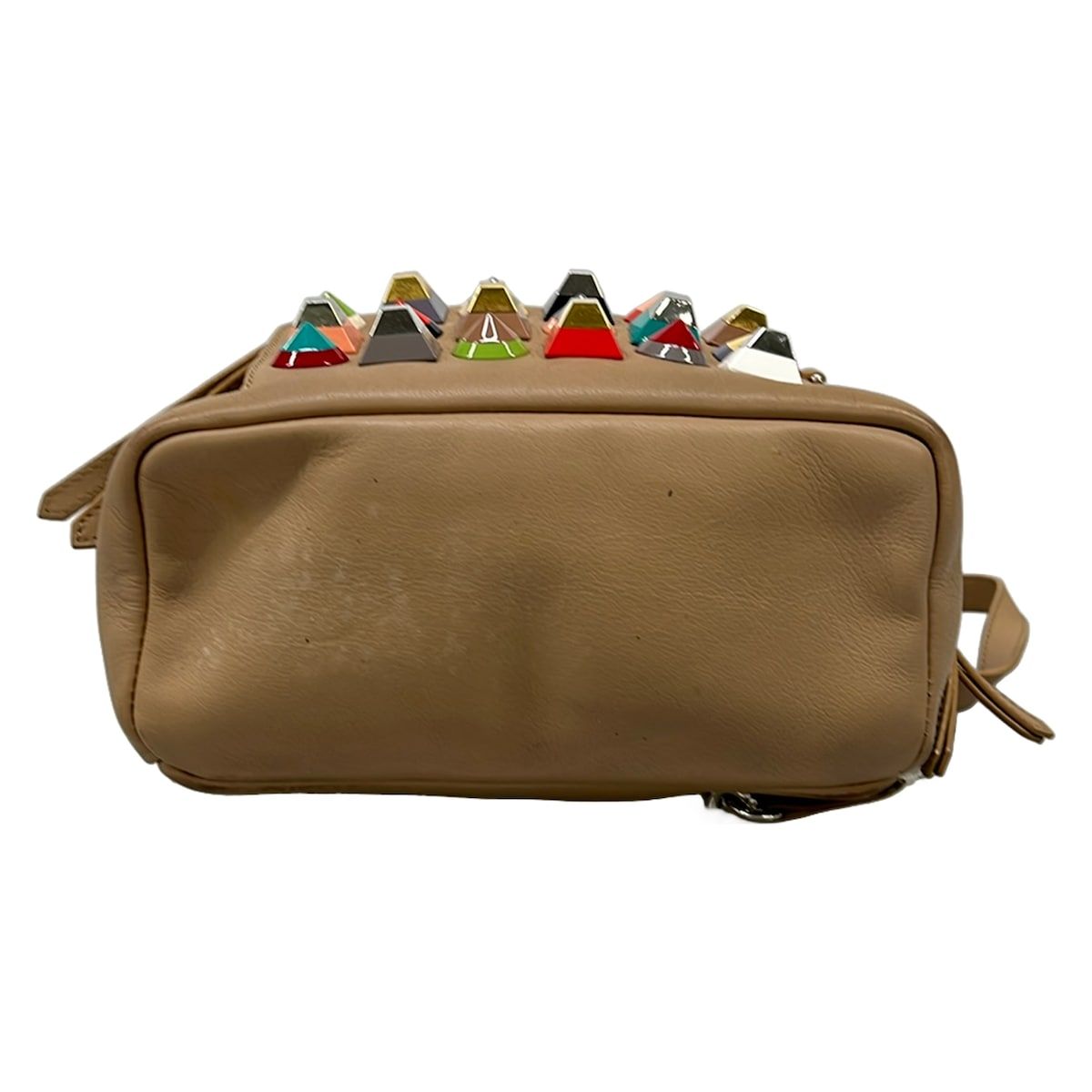 Fendi Backpack Beige Multi Mini Bag Studs Leather — view 5